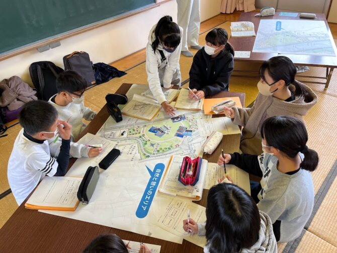 令和5年度西予市立野村小学校復興まちづくり学習成果報告（まとめの活動）